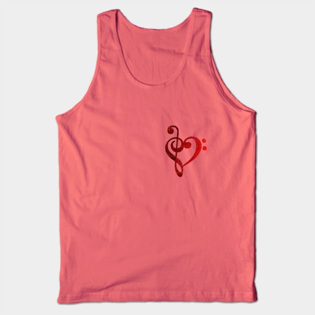 Music Heart Tank Top by ringdingofficial